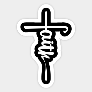 Faith Cross T-shirts Graphic Tee Christian Shirts Sticker